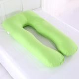 Max U Shaped Maternity Pregnancy Support Pillow Body Bolster Pillow - Green