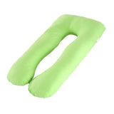 Max U Shaped Maternity Pregnancy Support Pillow Body Bolster Pillow - Green