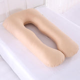 Max U Shaped Maternity Pregnancy Support Pillow Body Bolster Pillow - Camel