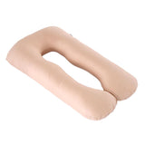 Max U Shaped Maternity Pregnancy Support Pillow Body Bolster Pillow - Camel