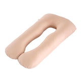 Max U Shaped Maternity Pregnancy Support Pillow Body Bolster Pillow - Camel