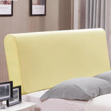 Max Dustproof Stretchable Bedroom Bed Headboard Cover Protector Yellow