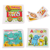 Max Waterproof Baby Kids Shower Bath Book Early Educational Toys Delicious Food