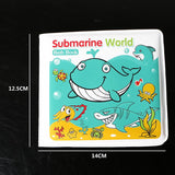 Max Waterproof Baby Kids Shower Bath Book Early Educational Toys Submarine World