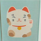 Max Japanese Noren Doorway Curtain Room Divider 85x150cm Sakura Fortune Cat
