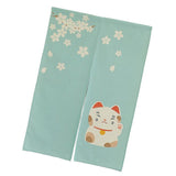 Max Japanese Noren Doorway Curtain Room Divider 85x150cm Sakura Fortune Cat