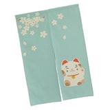 Max Japanese Noren Doorway Curtain Room Divider 85x150cm Sakura Fortune Cat