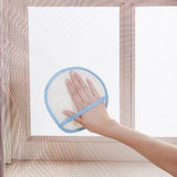 Max Window Screen Cleaning Cloth Gloves Net Sheers Curtain Dusting Mitt Blue
