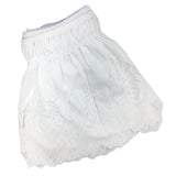 Max Vintage Crochet Lace Ruffle Elastic Band Bed Skirt  White 1_200x200cm