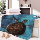 Max Digital Printing Flannel Blanket Soft Bed Sofa Throw Sea Turtle 150x200cm