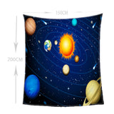 Max Digital Printing Flannel Blanket Soft Bed Sofa Throw Cosmos 150x200cm