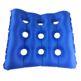 Air Inflatable Hypoallergenic Seat Cushion Backrest Blue