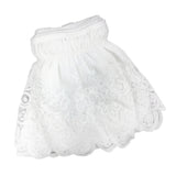 Max Vintage Crochet Lace Ruffle Elastic Band Bed Skirt  White 2_100x200cm