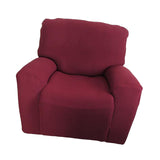 Stretch Recliner Slipcover, Furniture Chair Sofa Cover Wine Red (Polyester)