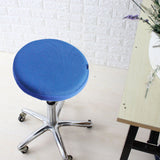 Bar Stool Covers Round Chair Seat Cover Sleeve Protector Royal Blue 30cm