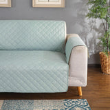 Waterproof Skid-resistant Reversible Sofa Slipcover Green - 2 Seater