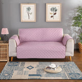 Max Waterproof Skid-resistant Reversible Sofa Slipcover Light Pink - 3 Seater