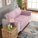 Max Waterproof Skid-resistant Reversible Sofa Slipcover Light Pink - 3 Seater