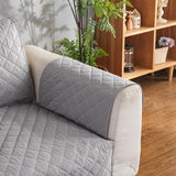 Max Waterproof Skid-resistant Reversible Sofa Slipcover Grey - 1 Seater