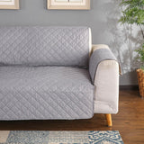 Max Waterproof Skid-resistant Reversible Sofa Slipcover Grey - 2 Seater