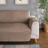 Max Waterproof Skid-resistant Reversible Sofa Slipcover Coffee - 2 Seater