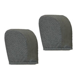 1 Pair Furniture Armrest Covers Sofa Couch Arm Protector Gray Dots