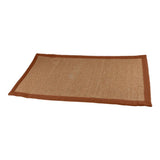 Max Natural Fiber Collection Sisal Runners Area Rug Mat A Brown Edge 75x120cm - Aladdin Shoppers