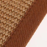 Max Natural Fiber Collection Sisal Runners Area Rug Mat A Brown Edge 75x120cm - Aladdin Shoppers