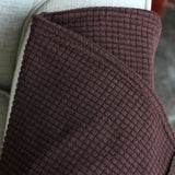 Maxbell Set of 2 Nonslip Stretch Furniture Sofa Armrest Cover Protector Chocolate