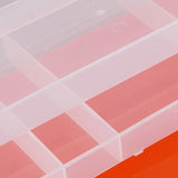 Max Multi Purpose Plastic Folded Storage Container Home Toolbox  Orange