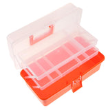 Max Multi Purpose Plastic Folded Storage Container Home Toolbox  Orange