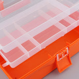 Max Multi Purpose Plastic Folded Storage Container Home Toolbox  Orange