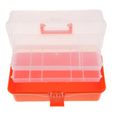 Max Multi Purpose Plastic Folded Storage Container Home Toolbox  Orange