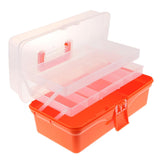 Max Multi Purpose Plastic Folded Storage Container Home Toolbox  Orange