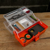 Max Multi Purpose Plastic Folded Storage Container Home Toolbox  Orange