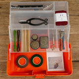 Max Multi Purpose Plastic Folded Storage Container Home Toolbox  Orange