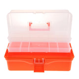 Max Multi Purpose Plastic Folded Storage Container Home Toolbox  Orange