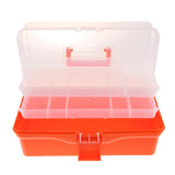 Max Multi Purpose Plastic Folded Storage Container Home Toolbox  Orange