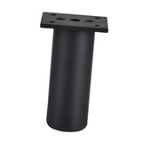 Adjustable Furniture Leg Cabinet Feet 10cm Black Round Aluminium Alloy