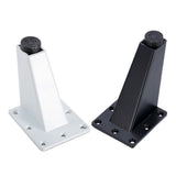 Adjustable Furniture Leg Cabinet Feet 9cm Black Square Aluminium Alloy