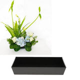 Max Plastic Ikebana Suiban Vase Pot Bonsai Flower Container~Various Shape Rectangle_2