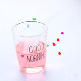 Max 1pcs Creative Curved Glass Drinking Straw Bent With Brush White