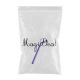 Max 1pcs Creative Curved Glass Drinking Straw Bent With Brush Dark Blue