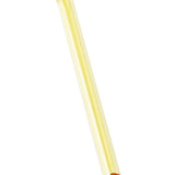 Max 1pcs Creative Curved Glass Drinking Straw Bent With Brush Yellow