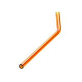 Max 1pcs Creative Curved Glass Drinking Straw Bent With Brush Brownish Gold