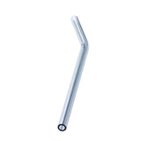 Max 1pcs Creative Curved Glass Drinking Straw Bent With Brush Grey