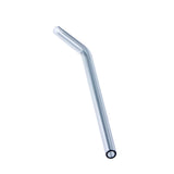 Max 1pcs Creative Curved Glass Drinking Straw Bent With Brush Grey