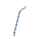 Max 1pcs Creative Curved Glass Drinking Straw Bent With Brush Grey