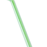 Max 1pcs Creative Curved Glass Drinking Straw Bent With Brush Lime Green