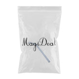 Max 1 Piece Reusable Bamboo Joint Bent Glass Drinking Straw Non-Toxic Gray
